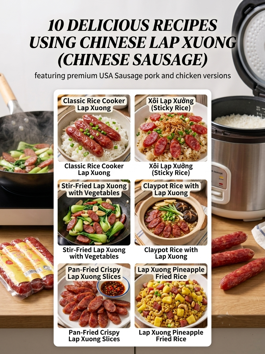 10 Delicious Recipes Using Chinese Lap Xuong (Chinese Sausage)